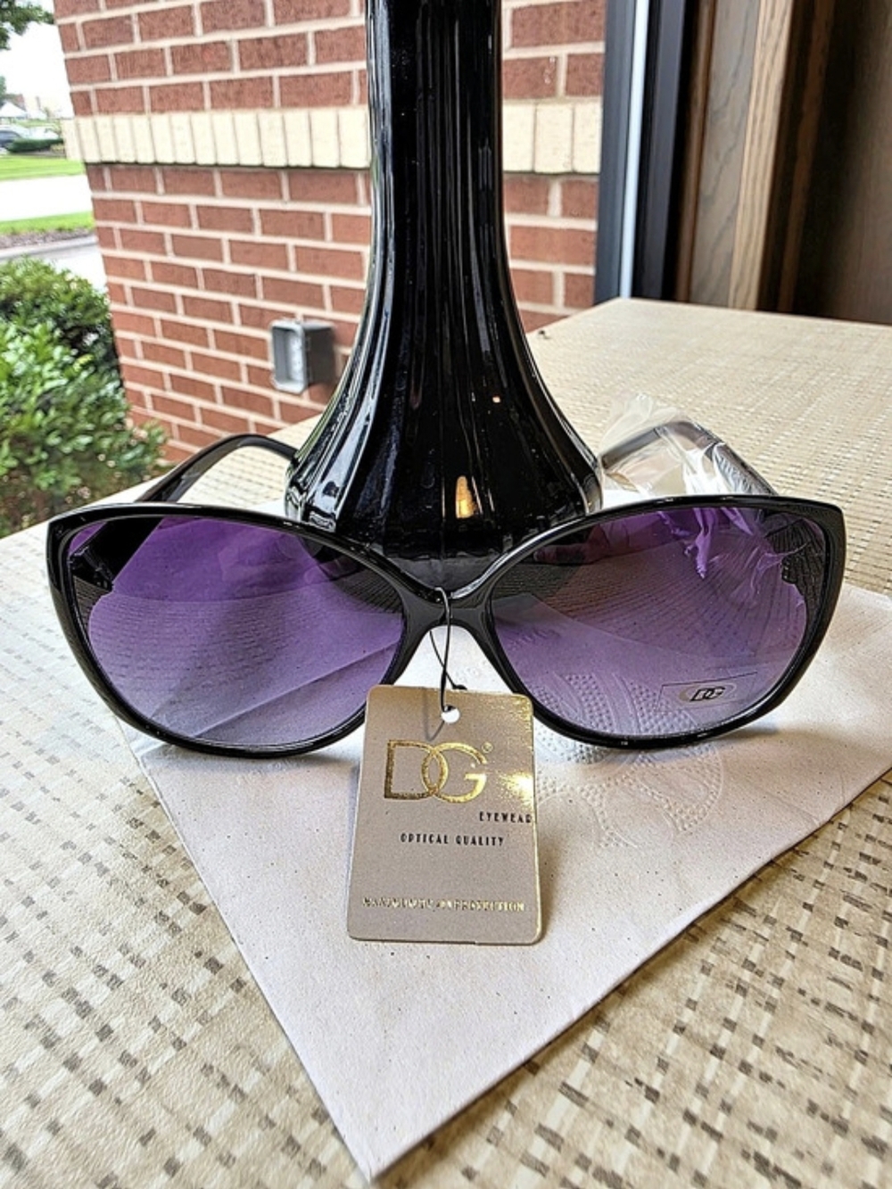 DG Sunglasses in Black & Purple